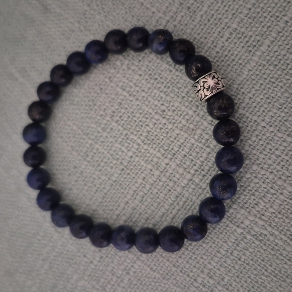 Natural Blue Lapis Choker & Matching Braclet.Certificate Of Authenticity Enclose - Picture 4 of 5